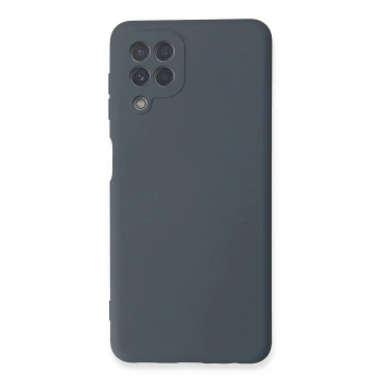 Samsung Galaxy A22 Kılıf Nano içi Kadife Silikon - Gri