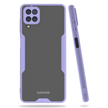 Samsung Galaxy A22 Kılıf Platin Silikon - Lila