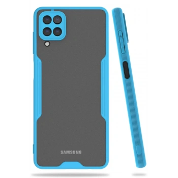 Samsung Galaxy A22 Kılıf Platin Silikon - Mavi