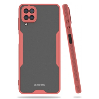 Samsung Galaxy A22 Kılıf Platin Silikon - Pembe