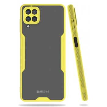 Samsung Galaxy A22 Kılıf Platin Silikon - Sarı