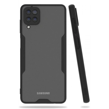 Samsung Galaxy A22 Kılıf Platin Silikon - Siyah