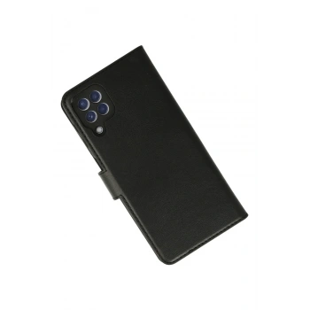 Samsung Galaxy A22 Kılıf Trend S Plus Kapaklı Kılıf - Siyah