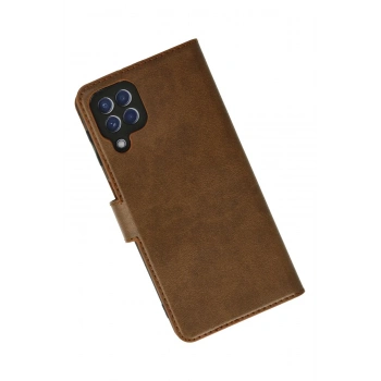 Samsung Galaxy A22 Kılıf Trend S Plus Kapaklı Kılıf - Taba