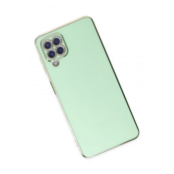 Samsung Galaxy A22 Kılıf Volet Silikon - Açık Yeşil