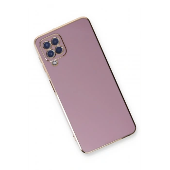 Samsung Galaxy A22 Kılıf Volet Silikon - Mor