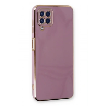 Samsung Galaxy A22 Kılıf Volet Silikon - Mor