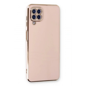 Samsung Galaxy A22 Kılıf Volet Silikon - Pembe