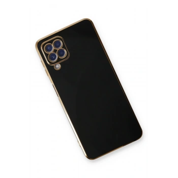 Samsung Galaxy A22 Kılıf Volet Silikon - Siyah