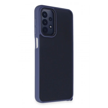 Samsung Galaxy A23 4G Kılıf Elegant Kapak - Açık Mavi