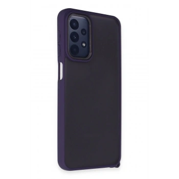 Samsung Galaxy A23 4G Kılıf Elegant Kapak - Derin Mor