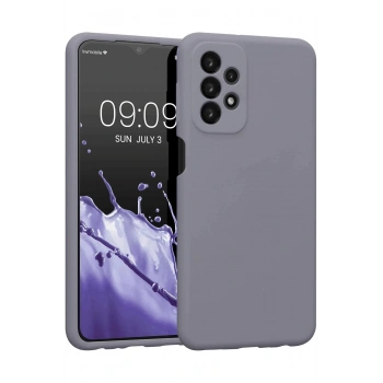 Samsung Galaxy A23 4G Kılıf First Silikon - Gri