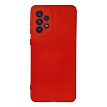 Samsung Galaxy A23 4G Kılıf Nano içi Kadife Silikon - Kırmızı
