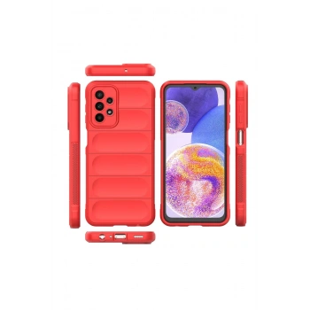 Samsung Galaxy A23 4G Kılıf Optimum Silikon - Kırmızı