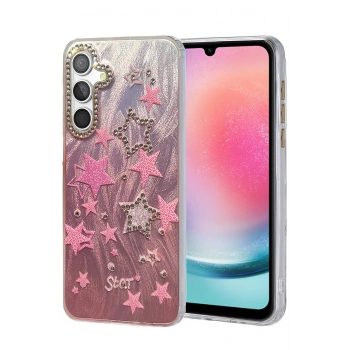 Samsung Galaxy A24 4G Kılıf Blade Aynalı Desenli Kapak - Desen 7