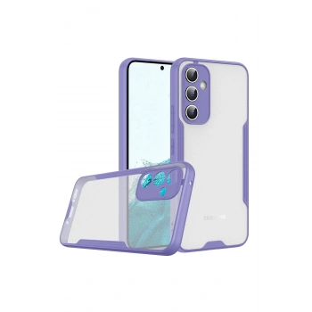 Samsung Galaxy A24 4G Kılıf Platin Silikon - Lila