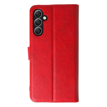 Samsung Galaxy A24 4G Kılıf Trend S Plus Kapaklı Kılıf - Kırmızı