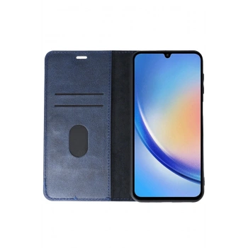 Samsung Galaxy A24 4G Kılıf Trend S Plus Kapaklı Kılıf - Lacivert