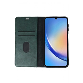 Samsung Galaxy A24 4G Kılıf Trend S Plus Kapaklı Kılıf - Yeşil