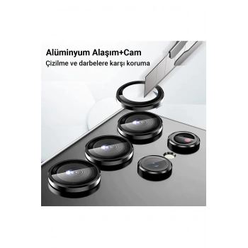 Samsung Galaxy A24 4G Valdez Metal Kamera Lens - Gümüş