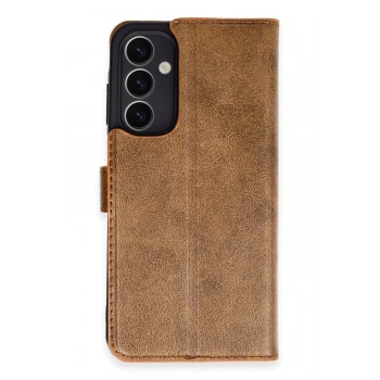 Samsung Galaxy A25 5G Kılıf Trend S Plus Kapaklı Kılıf - Taba