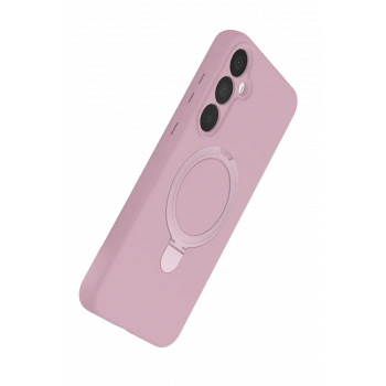 Samsung Galaxy A25 5G Regal Magsafe Standlı Kapak - Açık Pembe