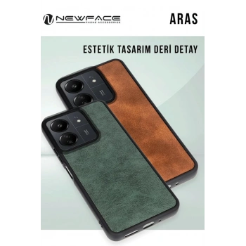 Samsung Galaxy A26 Kılıf Aras Deri Kapak - Koyu Yeşil