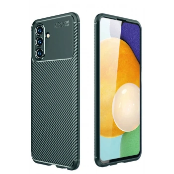 Samsung Galaxy A26 Kılıf Auto Focus Karbon Kapak - Koyu Yeşil