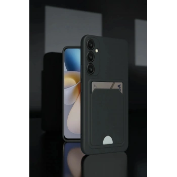 Samsung Galaxy A26 Kılıf Kelvin Kartvizitli Silikon - Koyu Yeşil