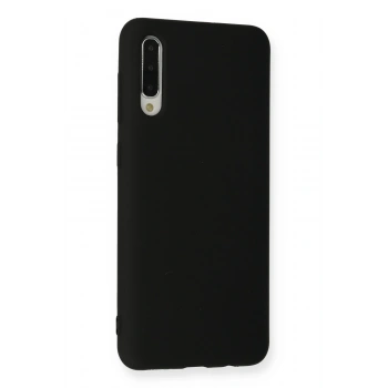Samsung Galaxy A30S Kılıf Nano içi Kadife Silikon - Siyah