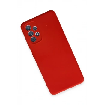 Samsung Galaxy A32 Kılıf First Silikon - Kırmızı