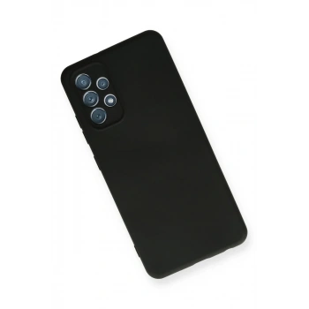 Samsung Galaxy A32 Kılıf Nano içi Kadife Silikon - Siyah