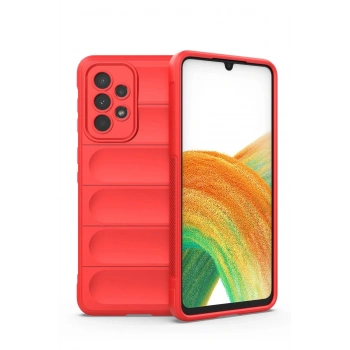 Samsung Galaxy A33 5G Kılıf Optimum Silikon - Kırmızı
