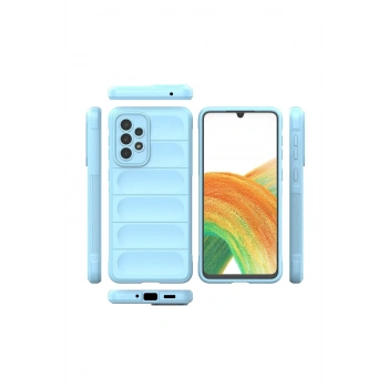 Samsung Galaxy A33 5G Kılıf Optimum Silikon - Sky Blue