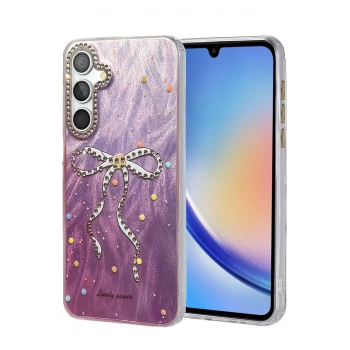 Samsung Galaxy A34 5G Kılıf Blade Aynalı Desenli Kapak - Desen 1