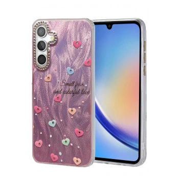 Samsung Galaxy A34 5G Kılıf Blade Aynalı Desenli Kapak - Desen 8