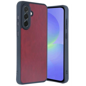 Samsung Galaxy A35 5G Kılıf Aras Deri Kapak - Bordo