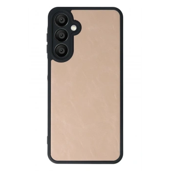Samsung Galaxy A35 5G Kılıf Aras Deri Kapak - Pudra