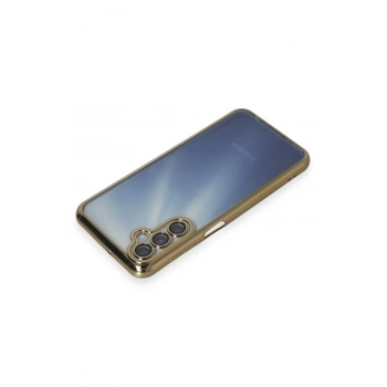 Samsung Galaxy A35 5G Kılıf Razer Lensli Silikon - Gold