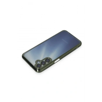 Samsung Galaxy A35 5G Kılıf Razer Lensli Silikon - Yeşil