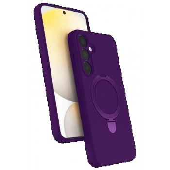 Samsung Galaxy A35 5G Regal Magsafe Standlı Kapak - Derin Mor