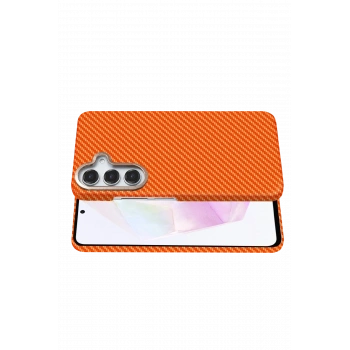 Samsung Galaxy A35 5G Vega Magsafe Kapak - Turuncu