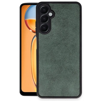 Samsung Galaxy A36 Kılıf Aras Deri Kapak - Koyu Yeşil