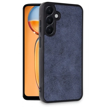 Samsung Galaxy A36 Kılıf Aras Deri Kapak - Lacivert