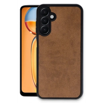 Samsung Galaxy A36 Kılıf Aras Deri Kapak - Taba