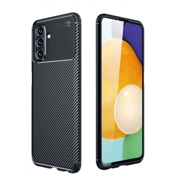 Samsung Galaxy A36 Kılıf Auto Focus Karbon Kapak - Siyah