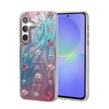 Samsung Galaxy A36 Kılıf Blade Aynalı Desenli Kapak - Desen 4