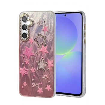 Samsung Galaxy A36 Kılıf Blade Aynalı Desenli Kapak - Desen 7