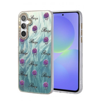 Samsung Galaxy A36 Kılıf Blade Aynalı Desenli Kapak - Desen 9