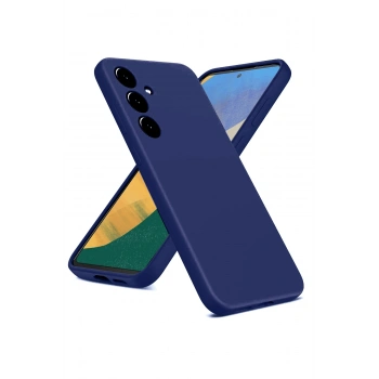 Samsung Galaxy A36 Kılıf Nano içi Kadife Silikon - Lacivert